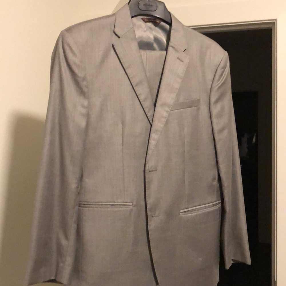 Grey Perry Ellis city fit 2 button suite